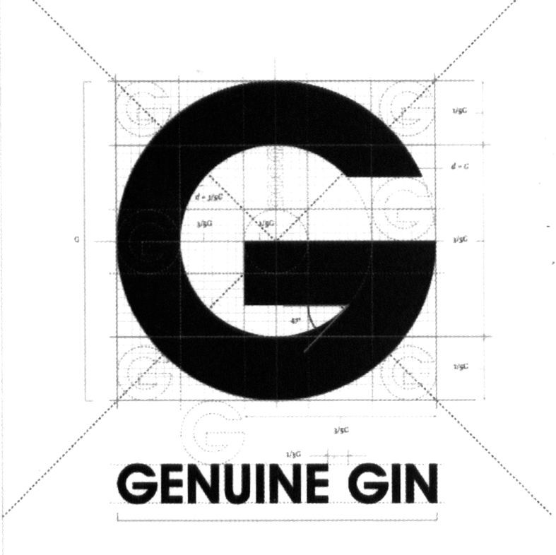 Торговая марка g; genuine gin; genuine; gin
